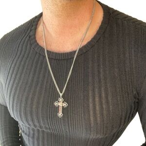 Topman Necklace Cross Pendant New With Tags